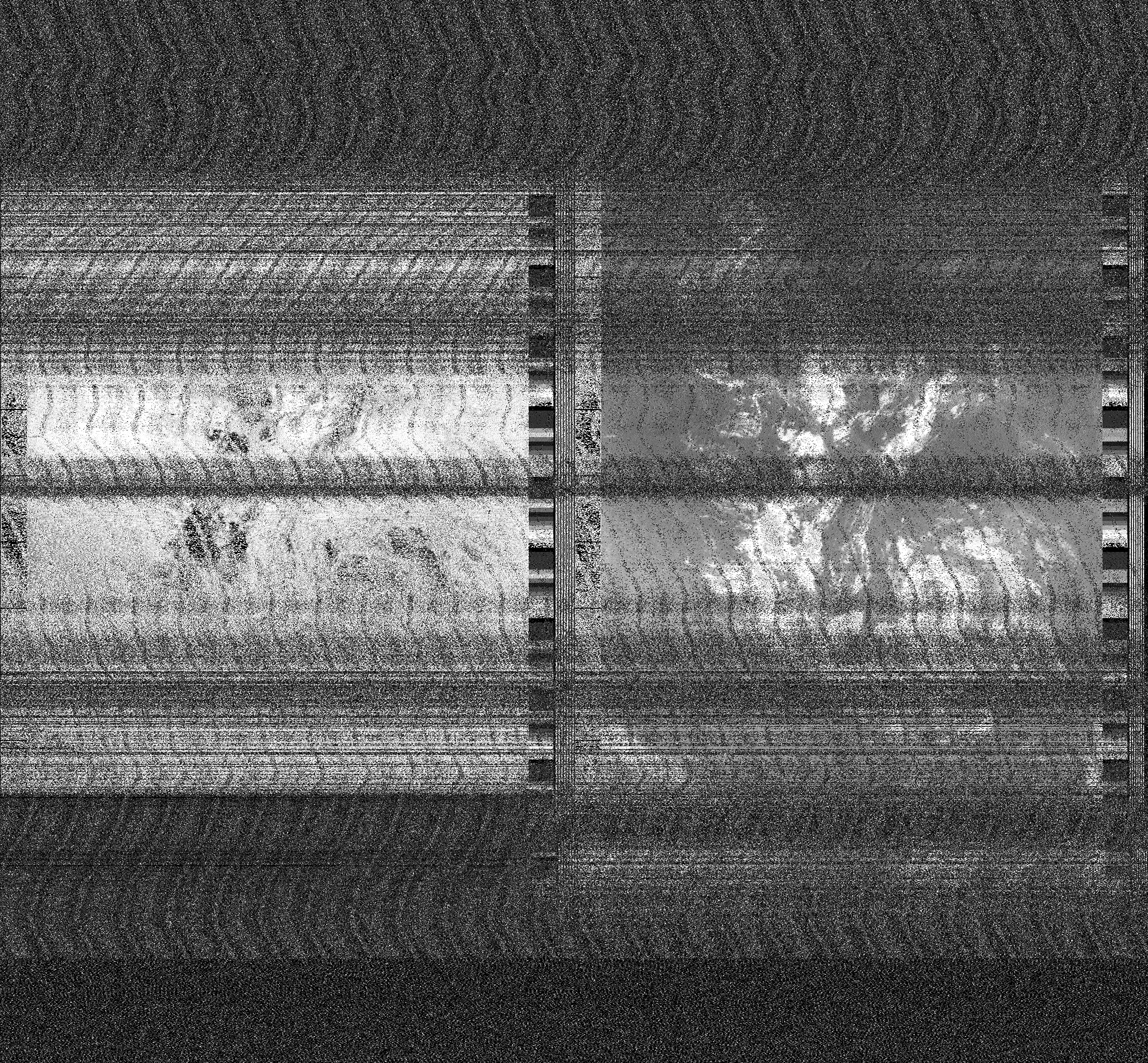 Pristine output with telemetry data withut cropping. Pristine images are
unenhanced, but normalised to produce images which represent,
as best as the software is able to, the original digital data. No attempt is made to temperature
normalise IR images. Disables gamma, sharpening, rotation, and other enhancements.