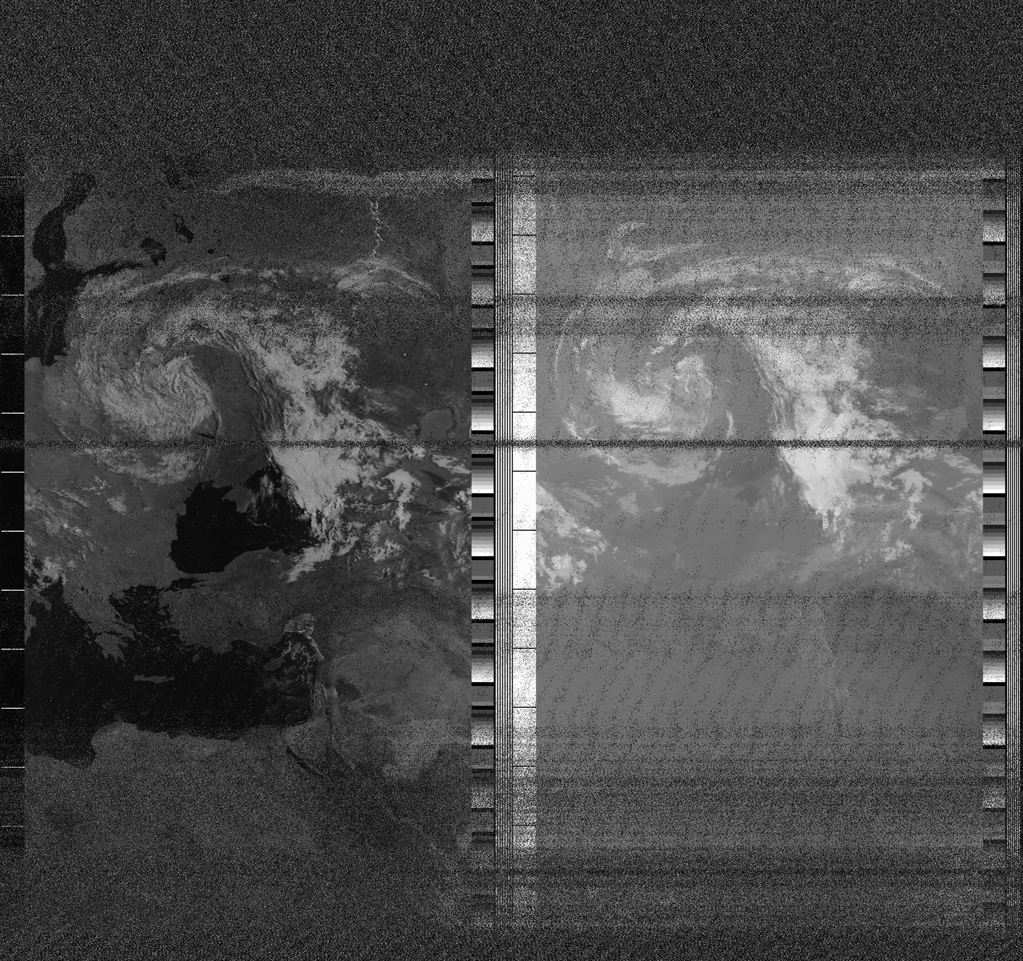 Pristine output with telemetry data withut cropping. Pristine images are
unenhanced, but normalised to produce images which represent,
as best as the software is able to, the original digital data. No attempt is made to temperature
normalise IR images. Disables gamma, sharpening, rotation, and other enhancements.