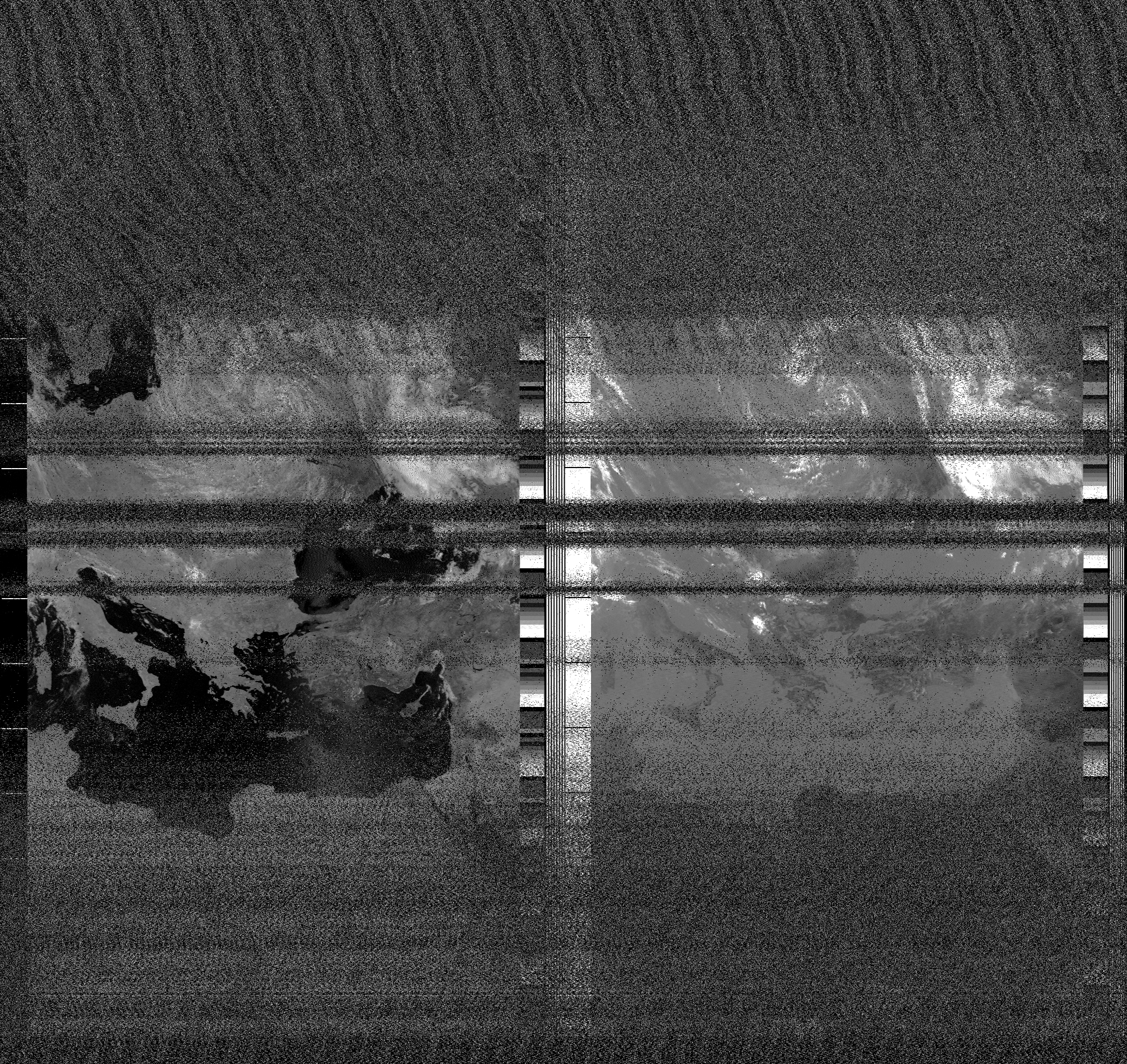 Pristine output with telemetry data withut cropping. Pristine images are
unenhanced, but normalised to produce images which represent,
as best as the software is able to, the original digital data. No attempt is made to temperature
normalise IR images. Disables gamma, sharpening, rotation, and other enhancements.