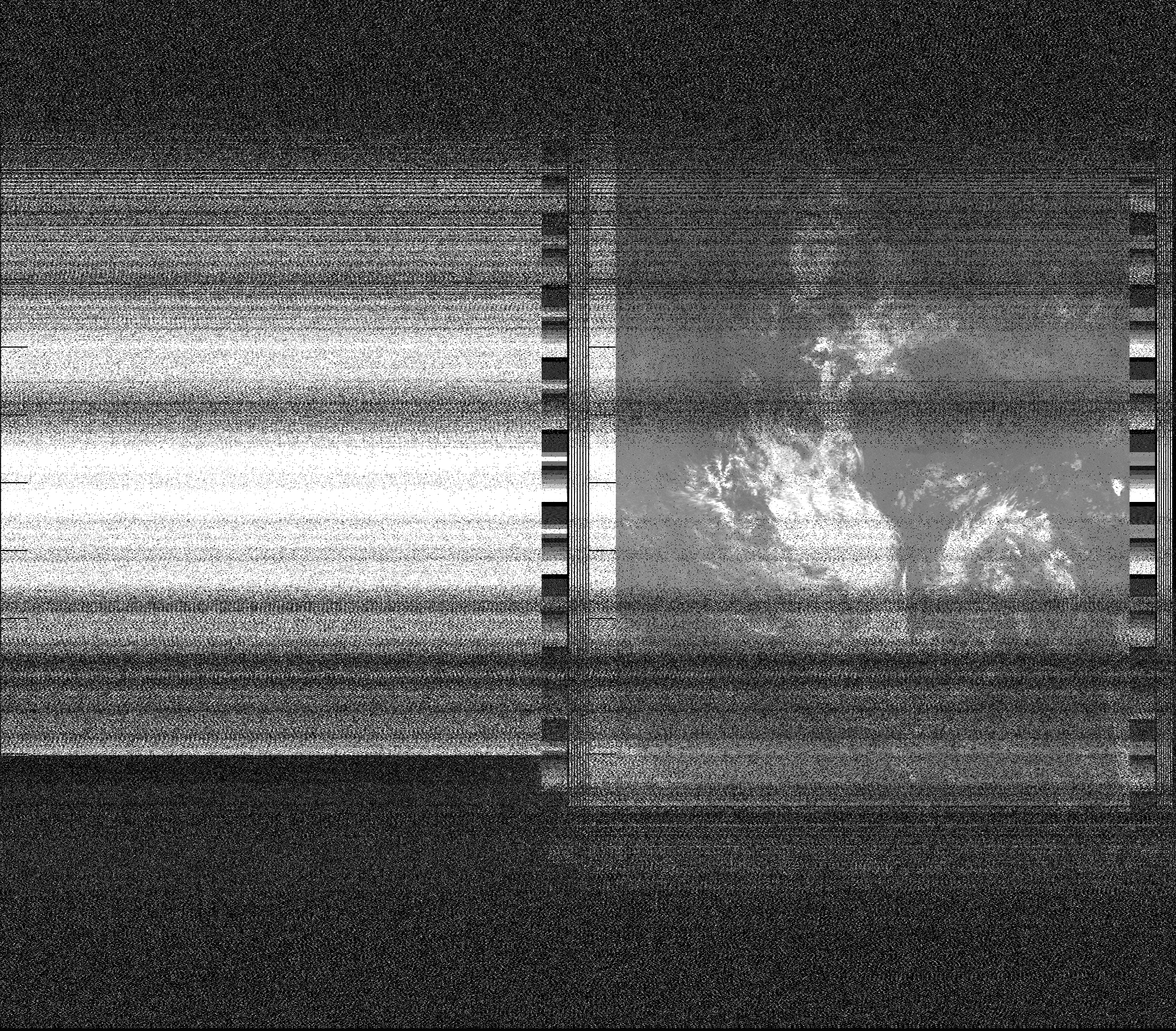 Pristine output with telemetry data withut cropping. Pristine images are
unenhanced, but normalised to produce images which represent,
as best as the software is able to, the original digital data. No attempt is made to temperature
normalise IR images. Disables gamma, sharpening, rotation, and other enhancements.
