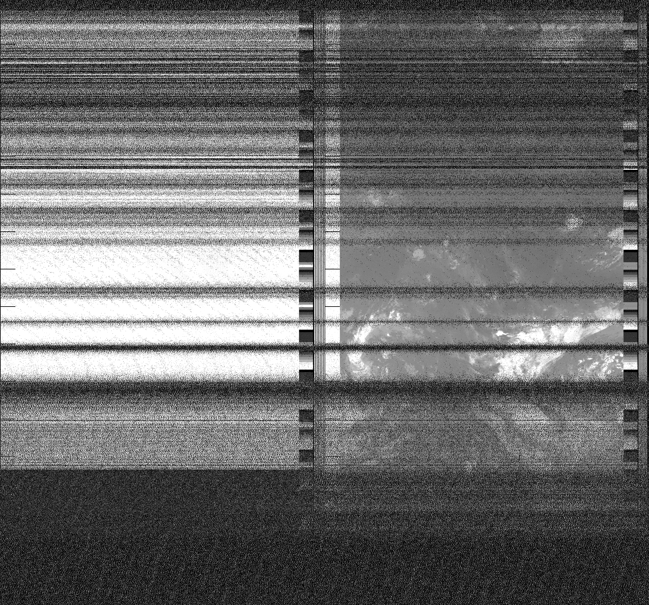 Pristine output with telemetry data withut cropping. Pristine images are
unenhanced, but normalised to produce images which represent,
as best as the software is able to, the original digital data. No attempt is made to temperature
normalise IR images. Disables gamma, sharpening, rotation, and other enhancements.