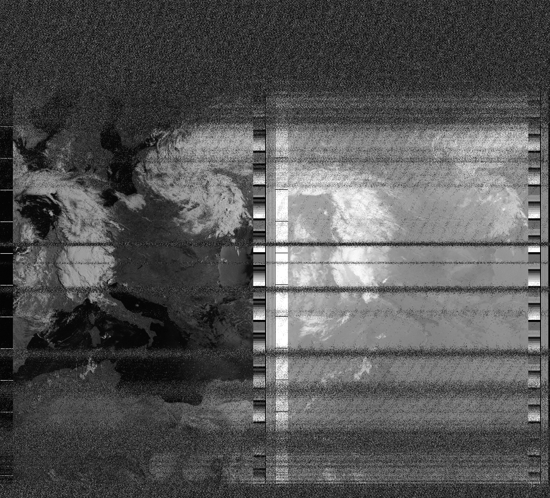 Pristine output with telemetry data withut cropping. Pristine images are
unenhanced, but normalised to produce images which represent,
as best as the software is able to, the original digital data. No attempt is made to temperature
normalise IR images. Disables gamma, sharpening, rotation, and other enhancements.