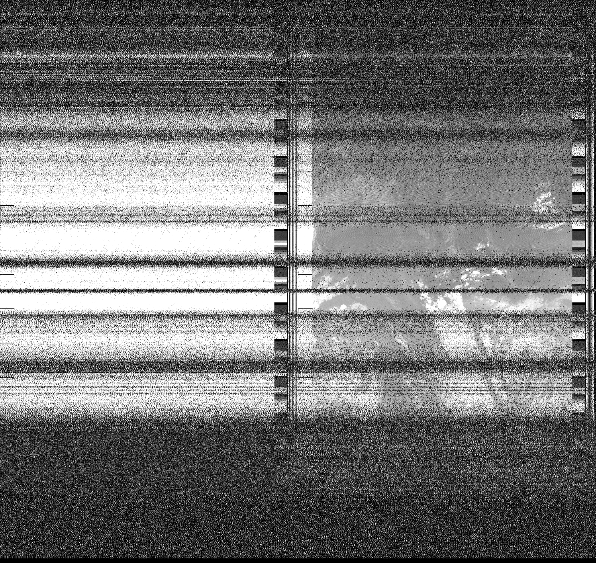 Pristine output with telemetry data withut cropping. Pristine images are
unenhanced, but normalised to produce images which represent,
as best as the software is able to, the original digital data. No attempt is made to temperature
normalise IR images. Disables gamma, sharpening, rotation, and other enhancements.