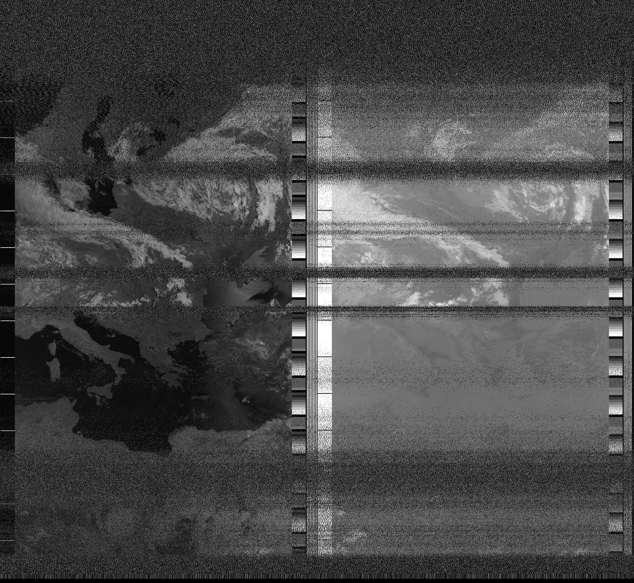 Pristine output with telemetry data withut cropping. Pristine images are
unenhanced, but normalised to produce images which represent,
as best as the software is able to, the original digital data. No attempt is made to temperature
normalise IR images. Disables gamma, sharpening, rotation, and other enhancements.