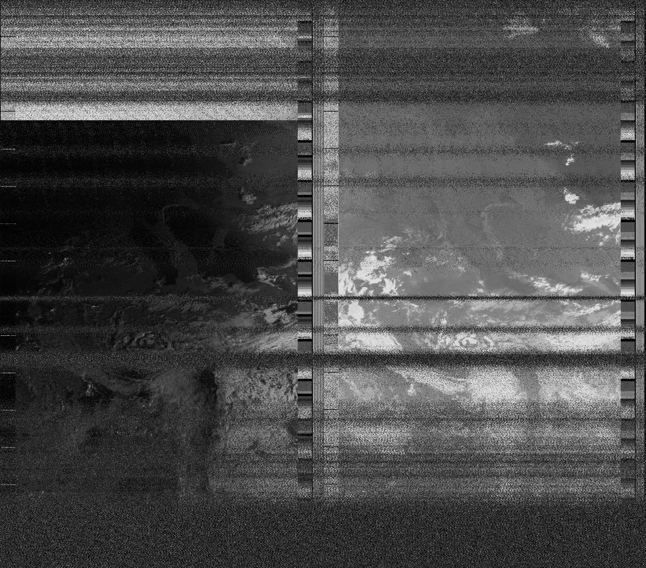 Pristine output with telemetry data withut cropping. Pristine images are
unenhanced, but normalised to produce images which represent,
as best as the software is able to, the original digital data. No attempt is made to temperature
normalise IR images. Disables gamma, sharpening, rotation, and other enhancements.