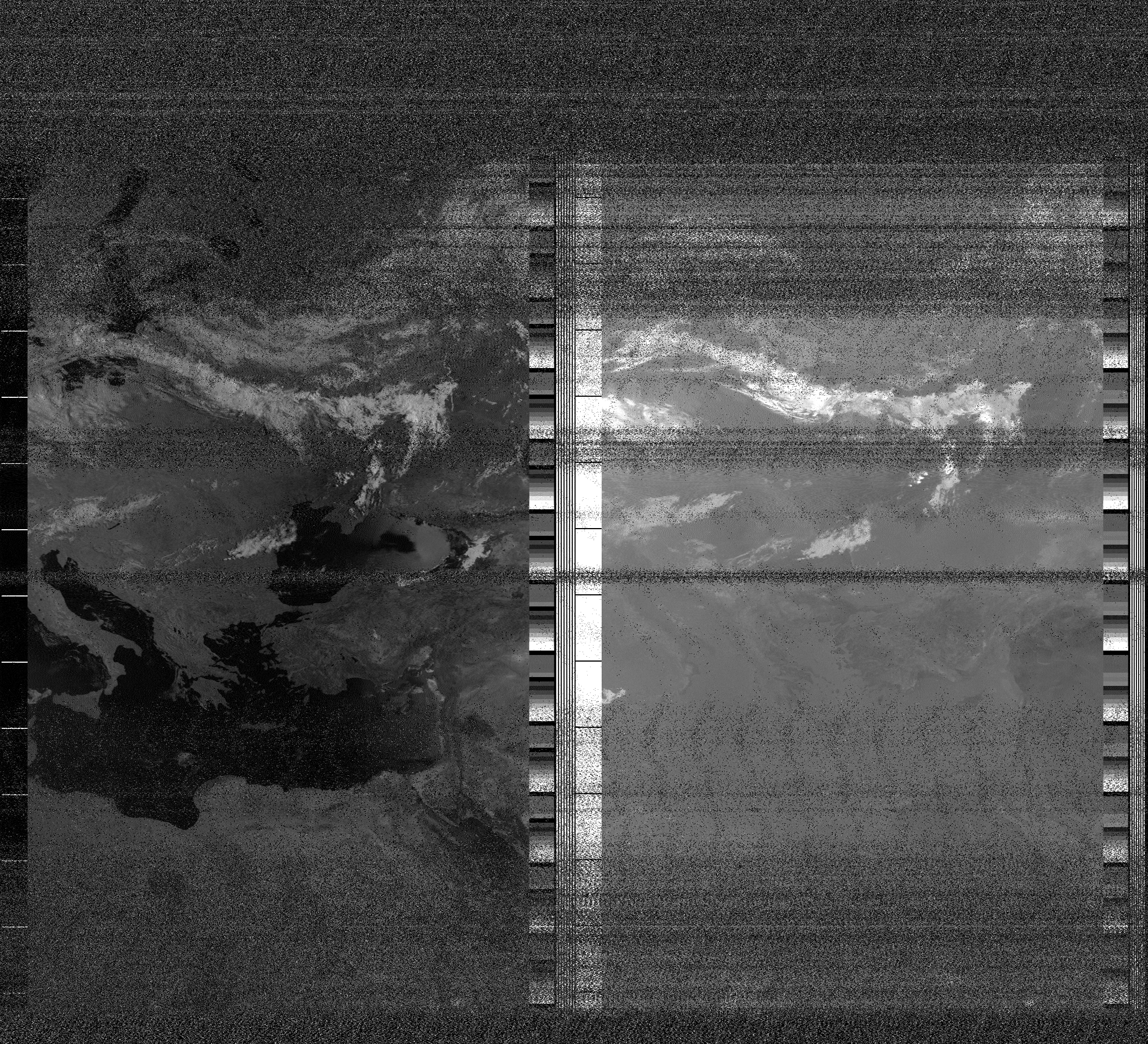 Pristine output with telemetry data withut cropping. Pristine images are
unenhanced, but normalised to produce images which represent,
as best as the software is able to, the original digital data. No attempt is made to temperature
normalise IR images. Disables gamma, sharpening, rotation, and other enhancements.