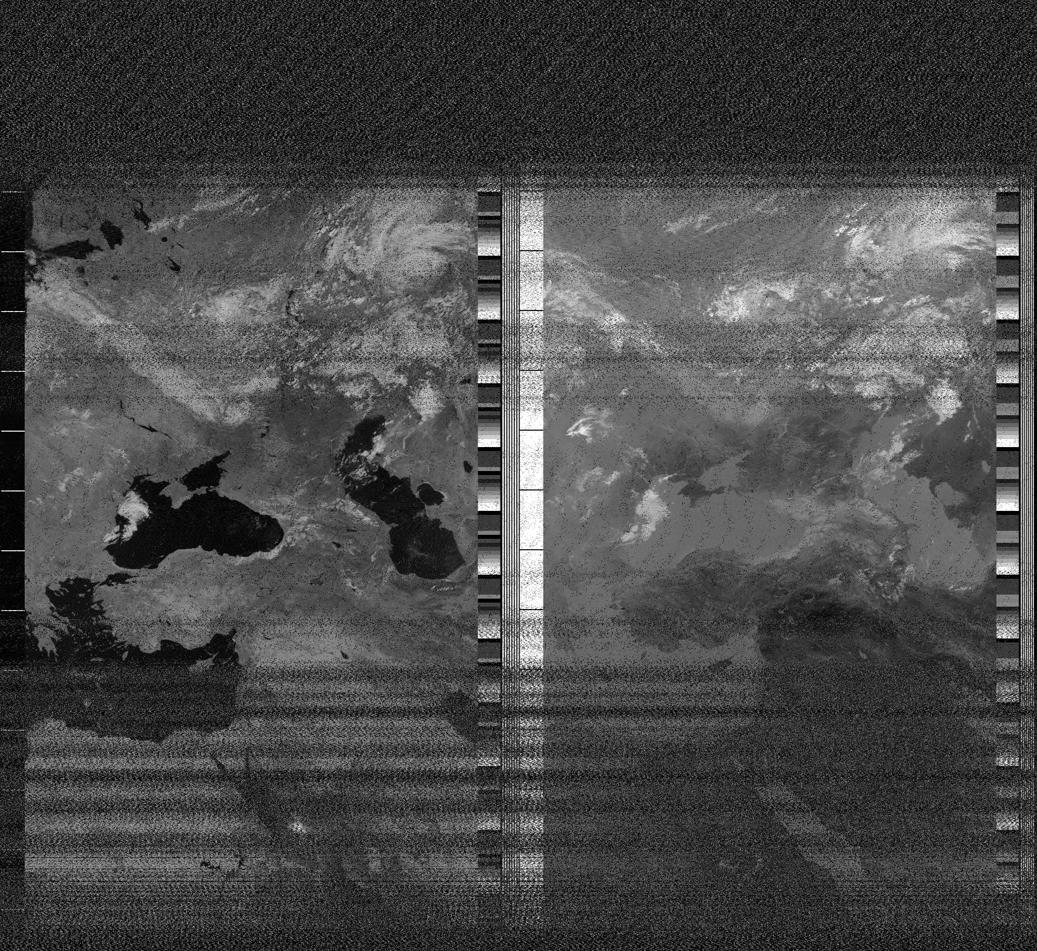 Pristine output with telemetry data withut cropping. Pristine images are
unenhanced, but normalised to produce images which represent,
as best as the software is able to, the original digital data. No attempt is made to temperature
normalise IR images. Disables gamma, sharpening, rotation, and other enhancements.