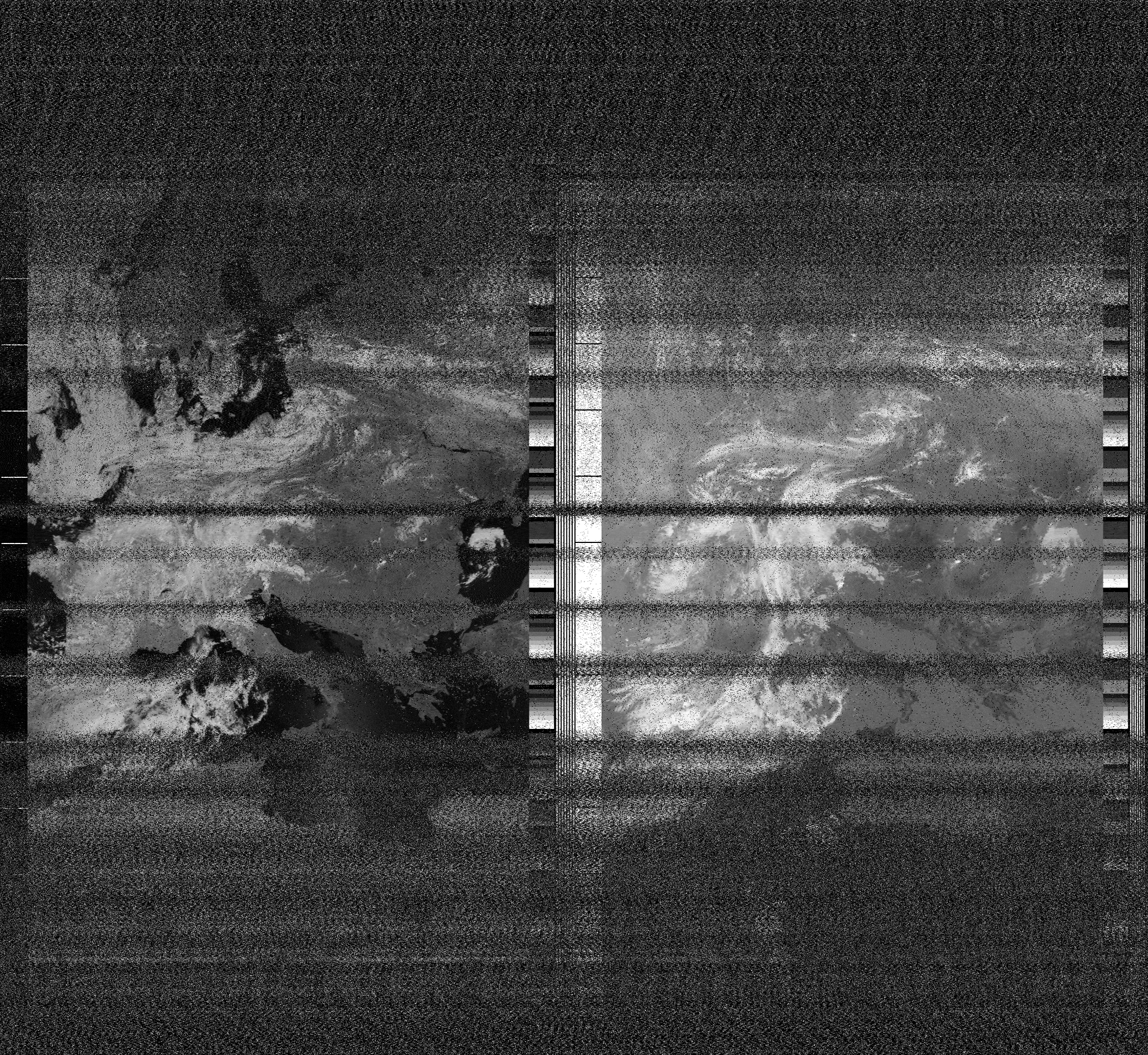 Pristine output with telemetry data withut cropping. Pristine images are
unenhanced, but normalised to produce images which represent,
as best as the software is able to, the original digital data. No attempt is made to temperature
normalise IR images. Disables gamma, sharpening, rotation, and other enhancements.