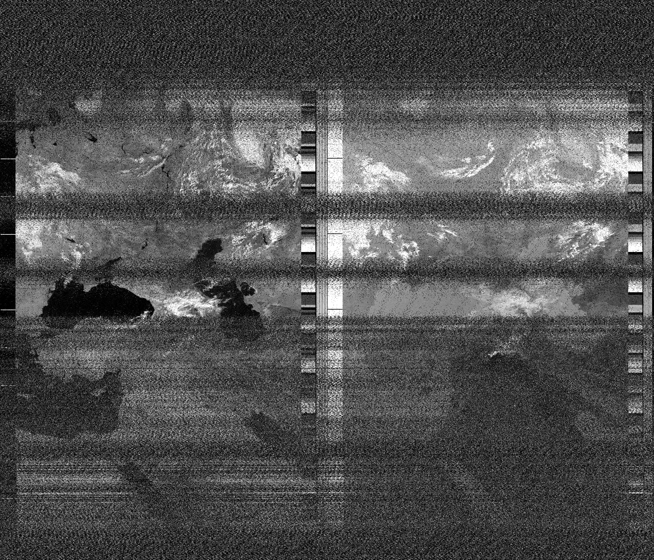 Pristine output with telemetry data withut cropping. Pristine images are
unenhanced, but normalised to produce images which represent,
as best as the software is able to, the original digital data. No attempt is made to temperature
normalise IR images. Disables gamma, sharpening, rotation, and other enhancements.