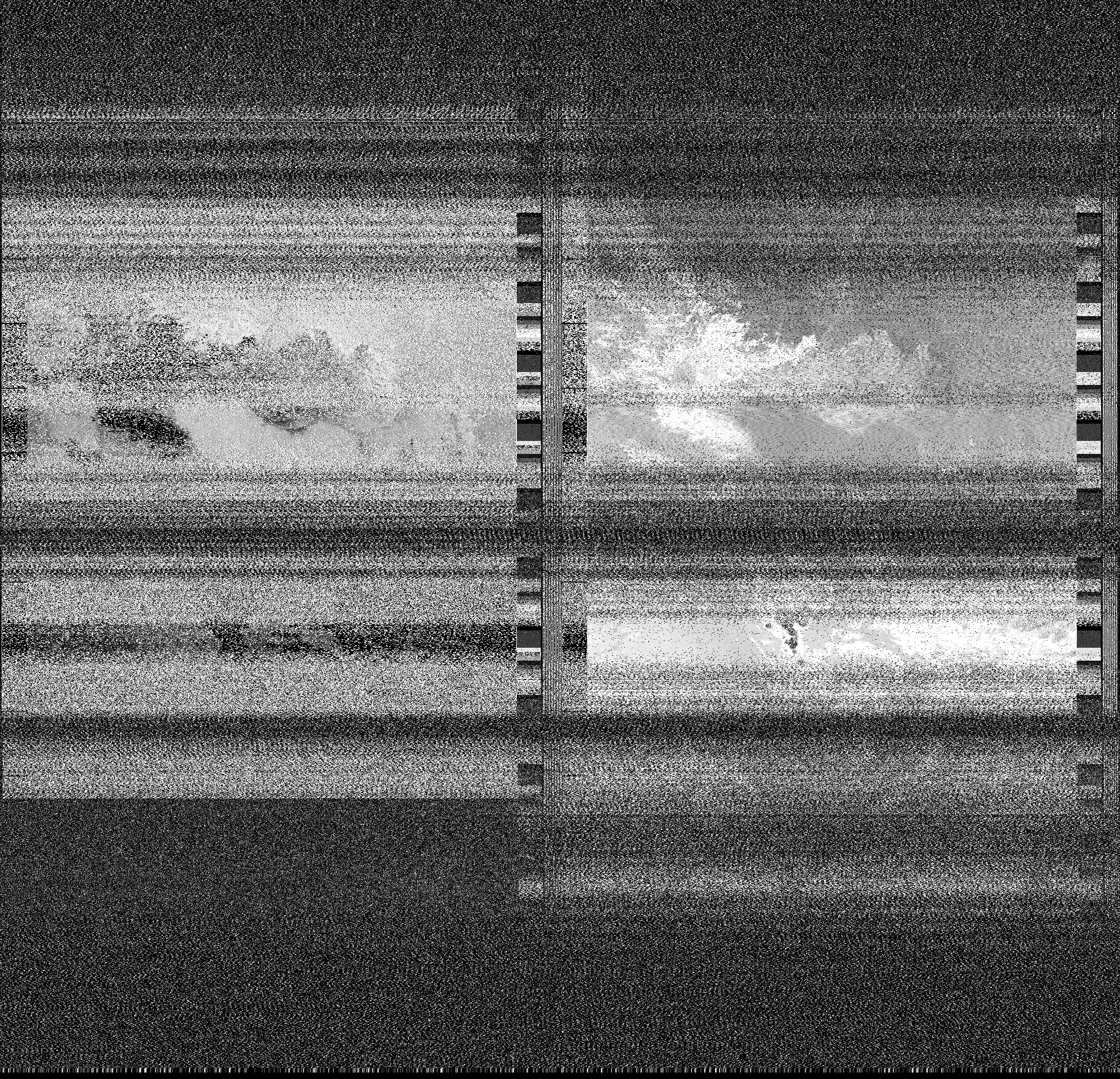 Pristine output with telemetry data withut cropping. Pristine images are
unenhanced, but normalised to produce images which represent,
as best as the software is able to, the original digital data. No attempt is made to temperature
normalise IR images. Disables gamma, sharpening, rotation, and other enhancements.