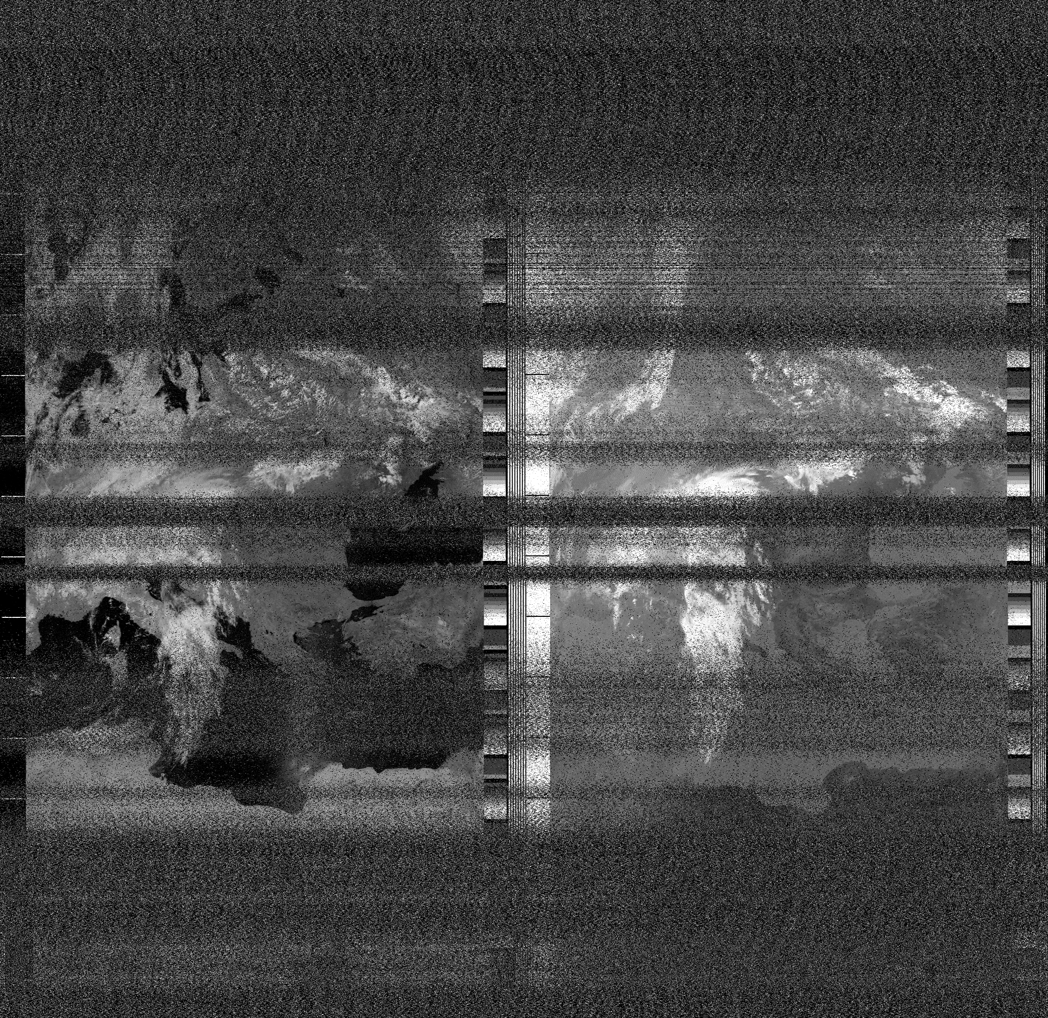 Pristine output with telemetry data withut cropping. Pristine images are
unenhanced, but normalised to produce images which represent,
as best as the software is able to, the original digital data. No attempt is made to temperature
normalise IR images. Disables gamma, sharpening, rotation, and other enhancements.