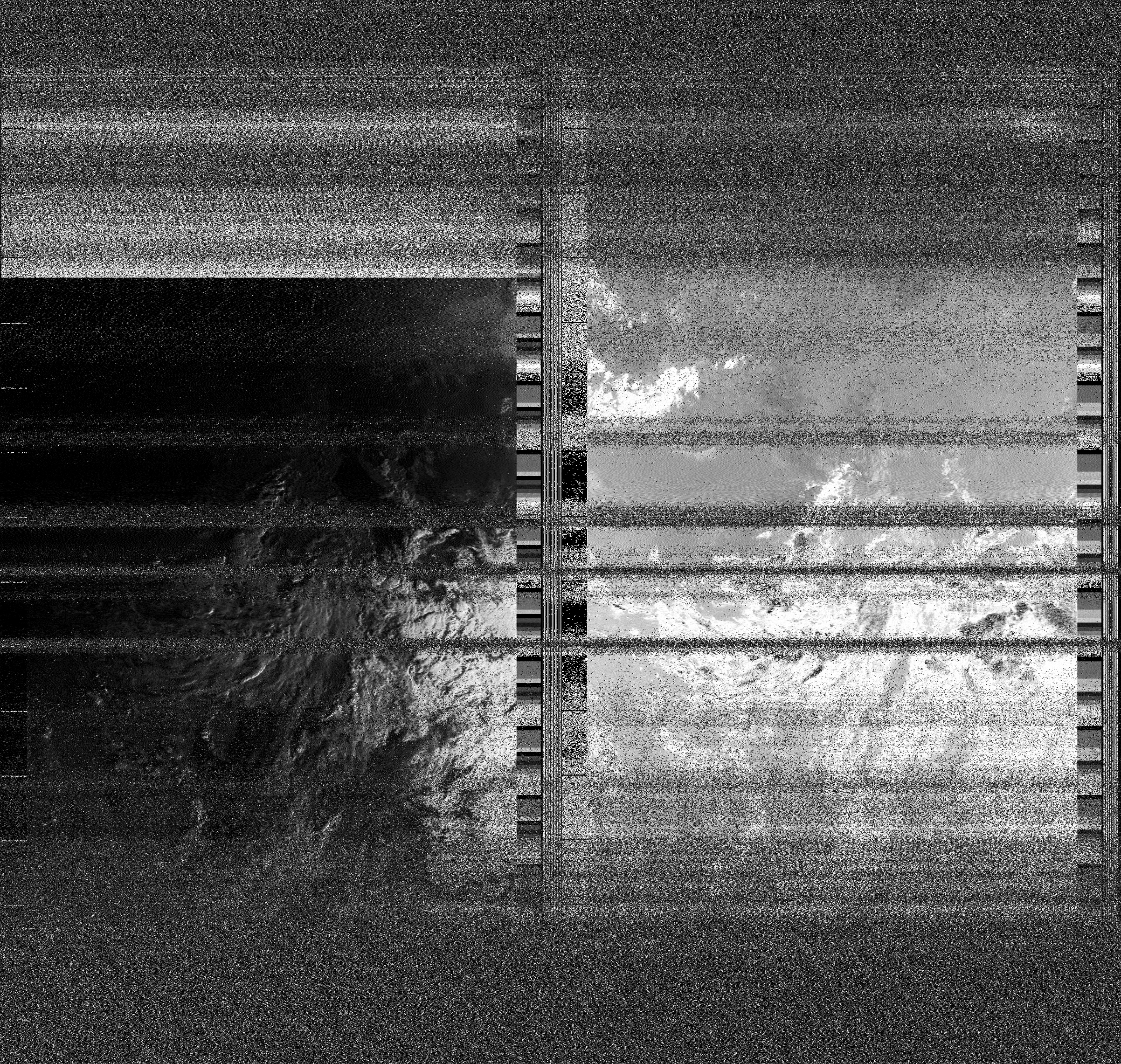 Pristine output with telemetry data withut cropping. Pristine images are
unenhanced, but normalised to produce images which represent,
as best as the software is able to, the original digital data. No attempt is made to temperature
normalise IR images. Disables gamma, sharpening, rotation, and other enhancements.