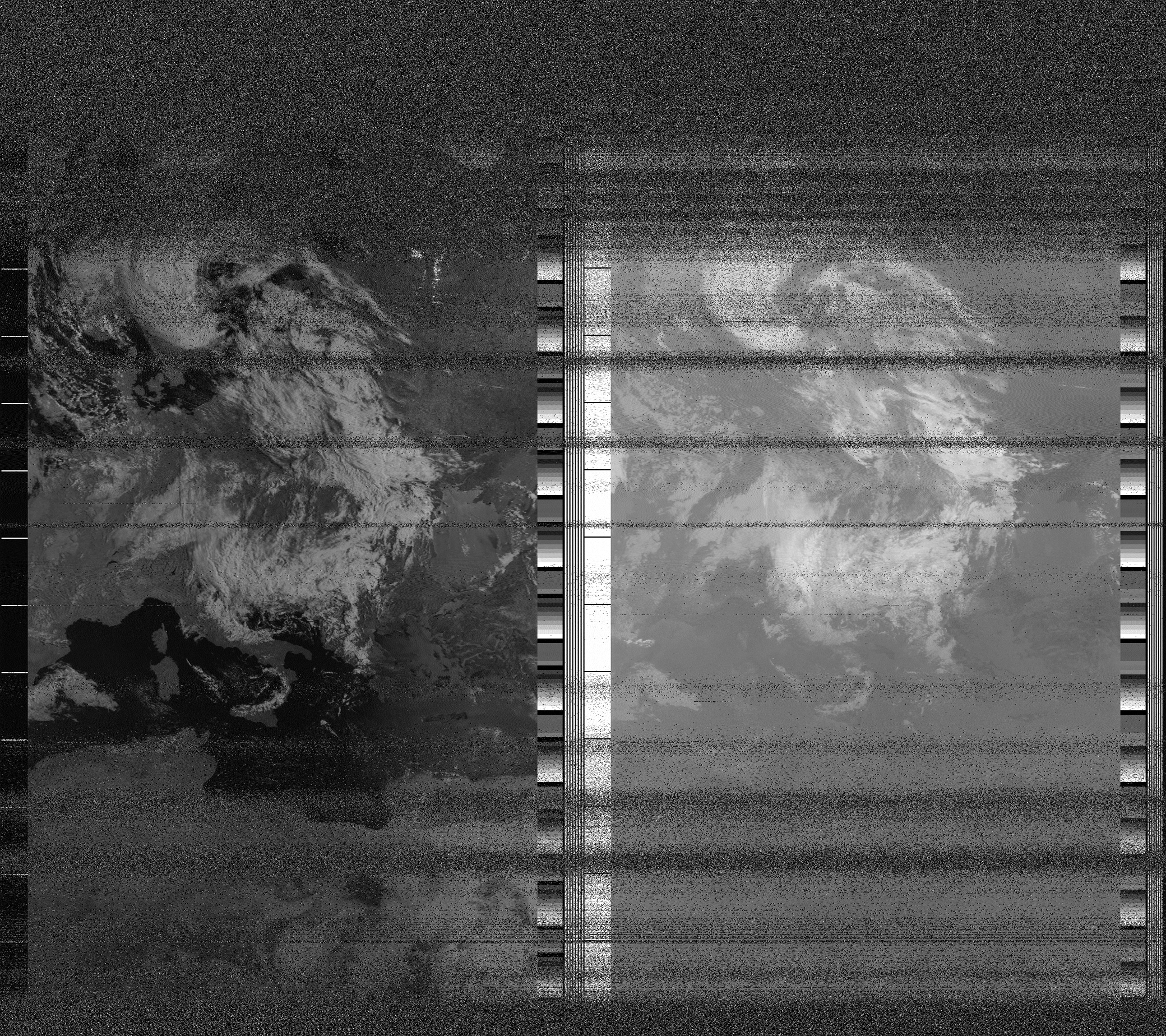 Pristine output with telemetry data withut cropping. Pristine images are
unenhanced, but normalised to produce images which represent,
as best as the software is able to, the original digital data. No attempt is made to temperature
normalise IR images. Disables gamma, sharpening, rotation, and other enhancements.