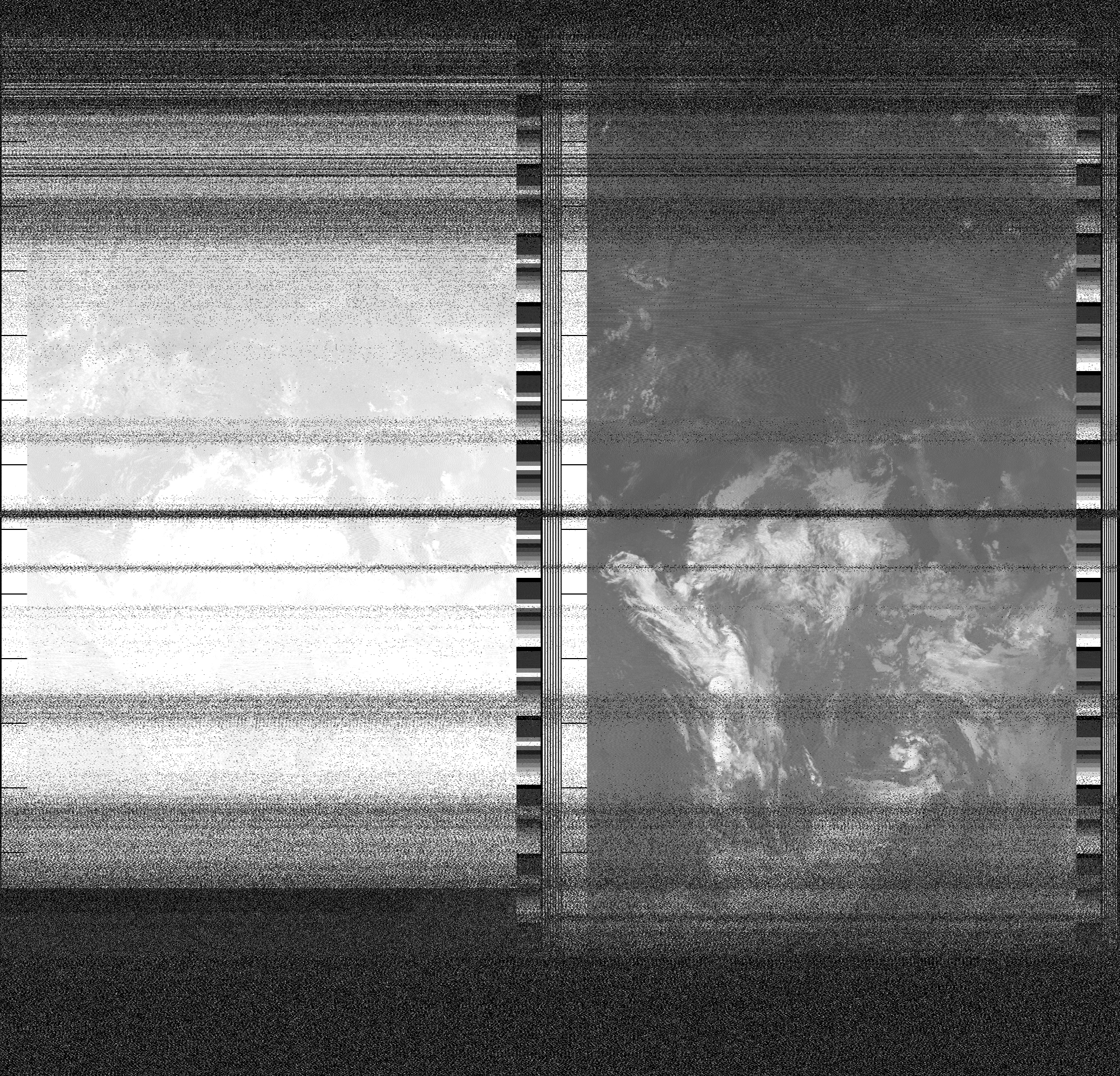 Pristine output with telemetry data withut cropping. Pristine images are
unenhanced, but normalised to produce images which represent,
as best as the software is able to, the original digital data. No attempt is made to temperature
normalise IR images. Disables gamma, sharpening, rotation, and other enhancements.