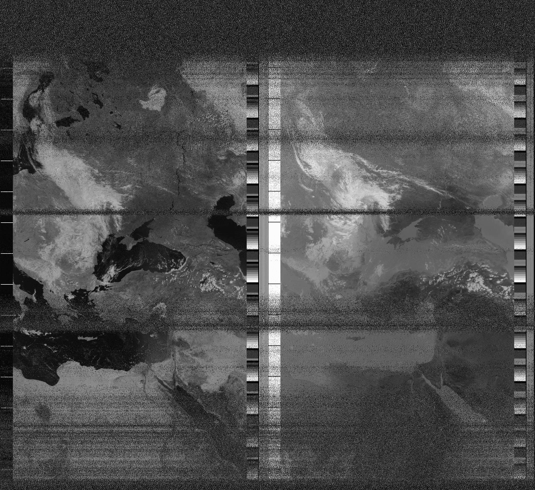 Pristine output with telemetry data withut cropping. Pristine images are
unenhanced, but normalised to produce images which represent,
as best as the software is able to, the original digital data. No attempt is made to temperature
normalise IR images. Disables gamma, sharpening, rotation, and other enhancements.