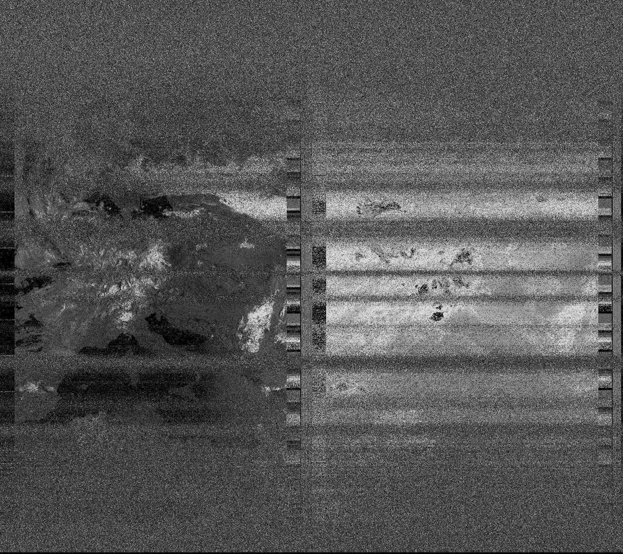 Pristine output with telemetry data withut cropping. Pristine images are
unenhanced, but normalised to produce images which represent,
as best as the software is able to, the original digital data. No attempt is made to temperature
normalise IR images. Disables gamma, sharpening, rotation, and other enhancements.
