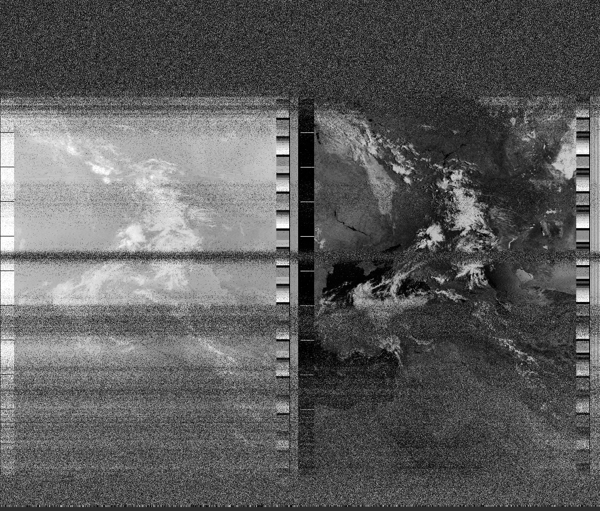 Pristine output with telemetry data withut cropping. Pristine images are
unenhanced, but normalised to produce images which represent,
as best as the software is able to, the original digital data. No attempt is made to temperature
normalise IR images. Disables gamma, sharpening, rotation, and other enhancements.